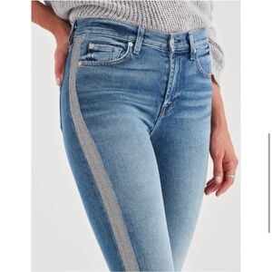 The High Waist Ankle Skinny Jeans in Luxe